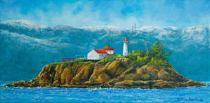 Painting of Chrome Island Light House